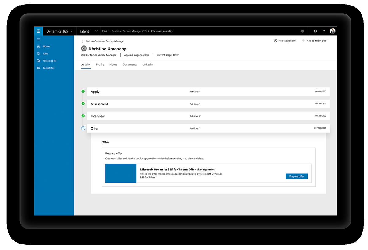 Dynamics 365 Talent