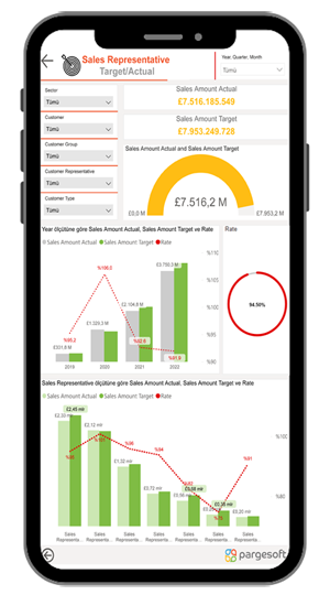 Sales Representative Performance PowerBI Dashboard